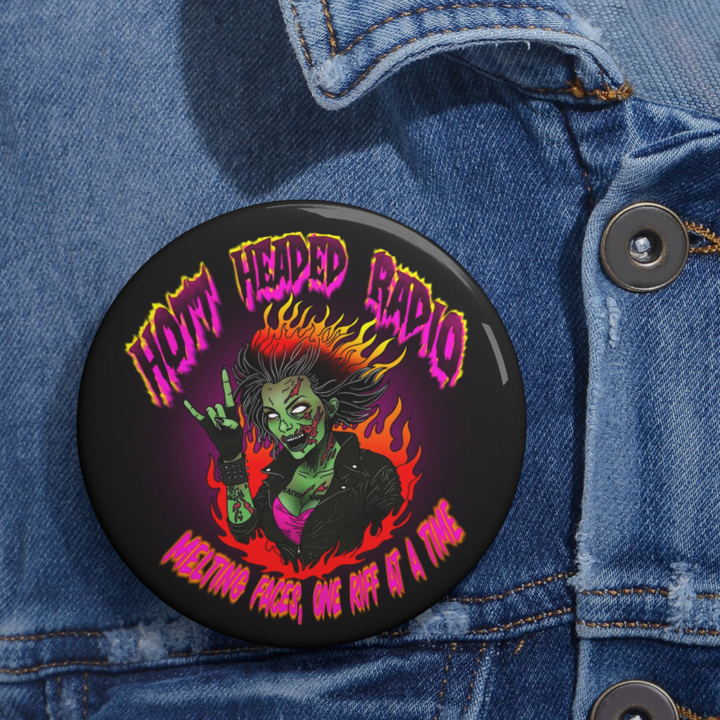 Hott Headed Radio (Station-HHR Logo Pin Button)