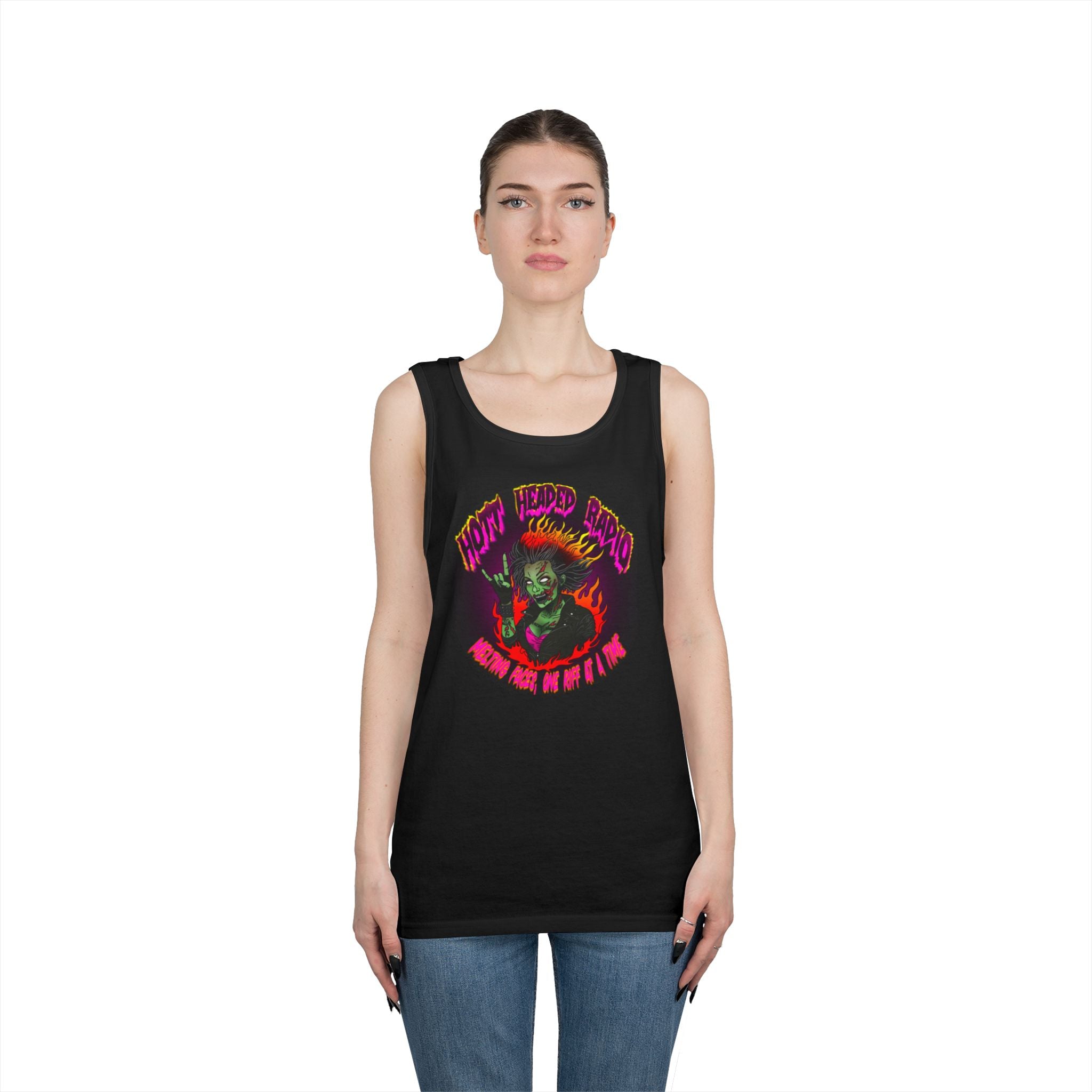 Hott Headed Radio Station Logo -(Zombie Girl/Heavy Tank)