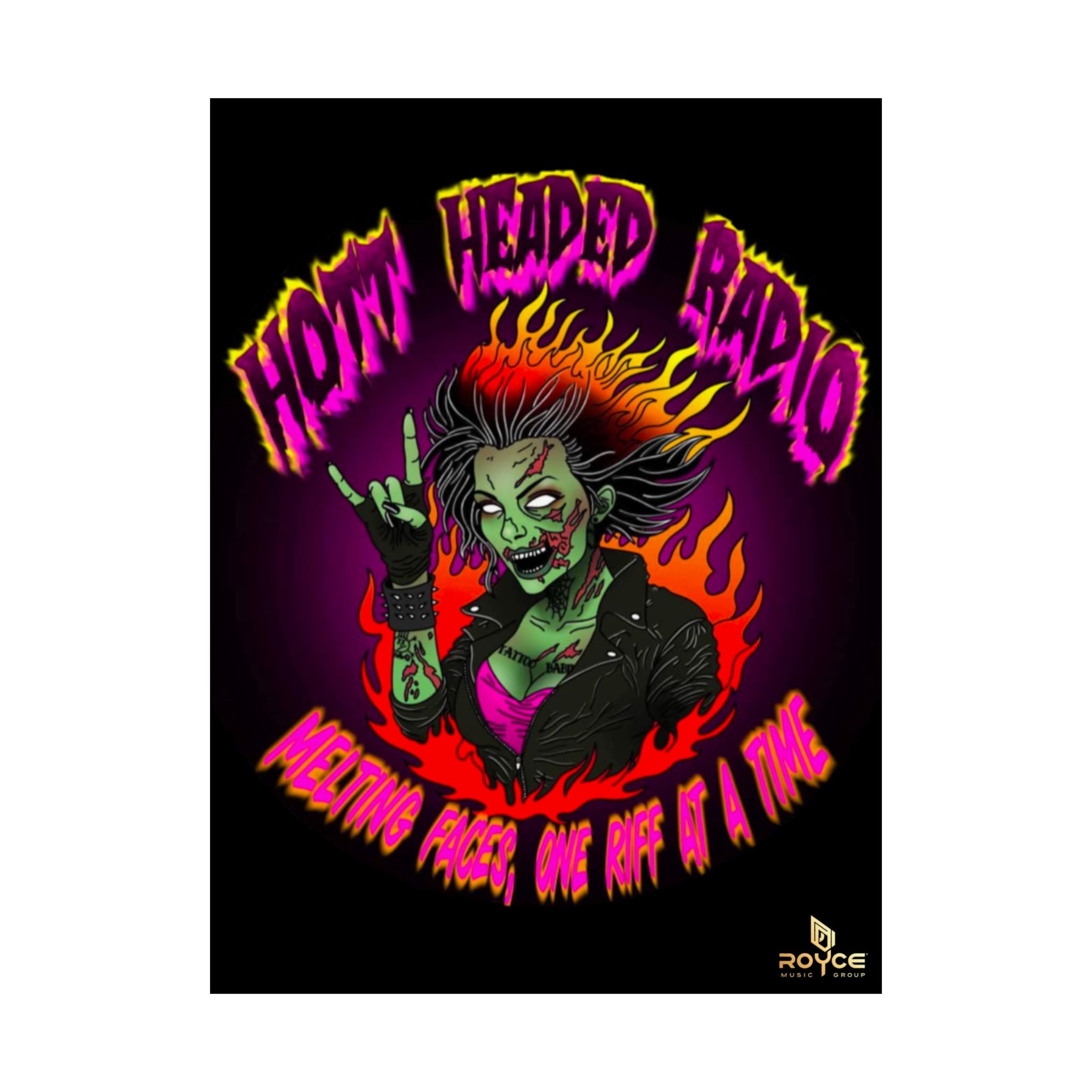 Hott Headed Radio/Royce Music Group (Station-HHR Logo Poster)