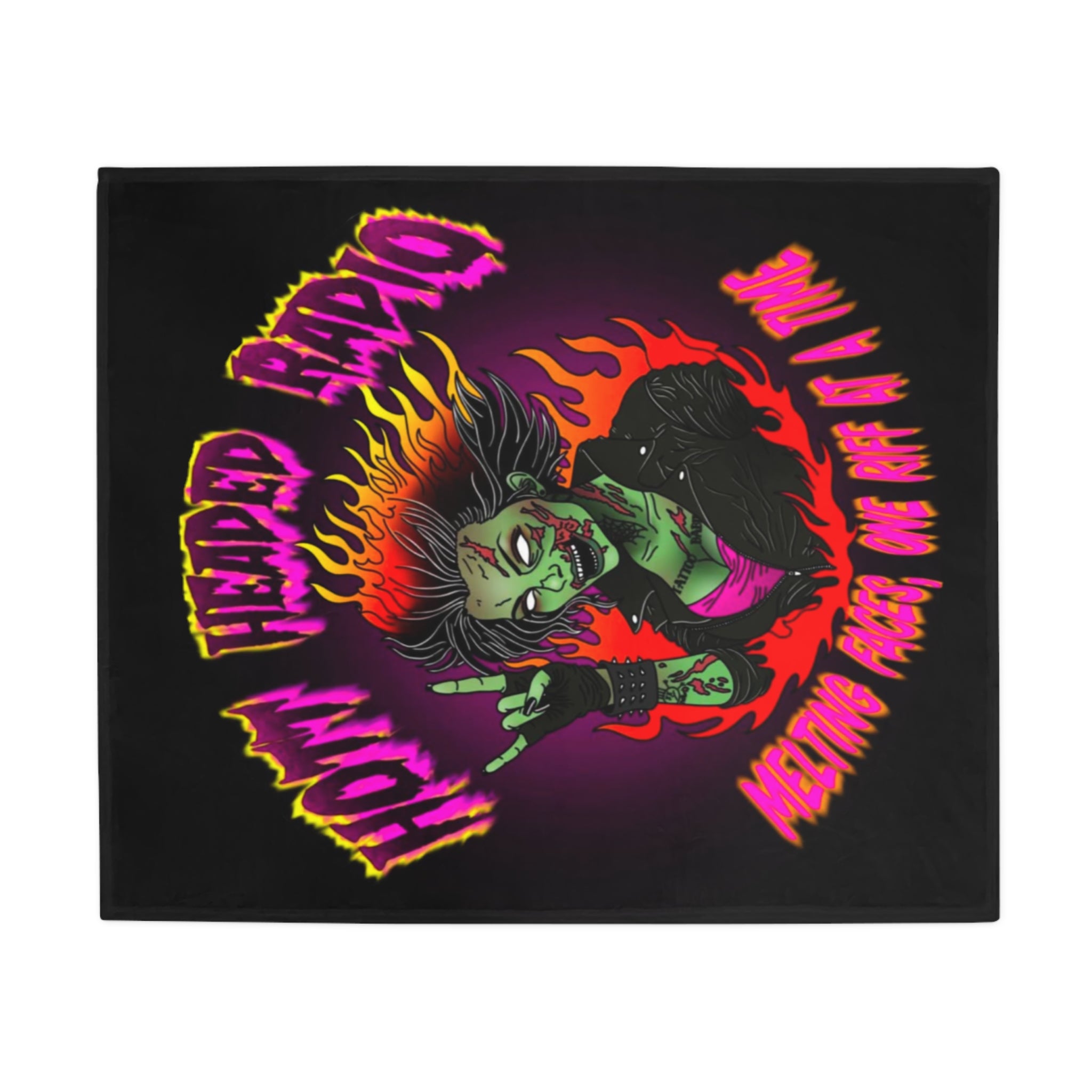 Hott Headed Radio (Station-HHR Logo Plush Fleece Blanket)