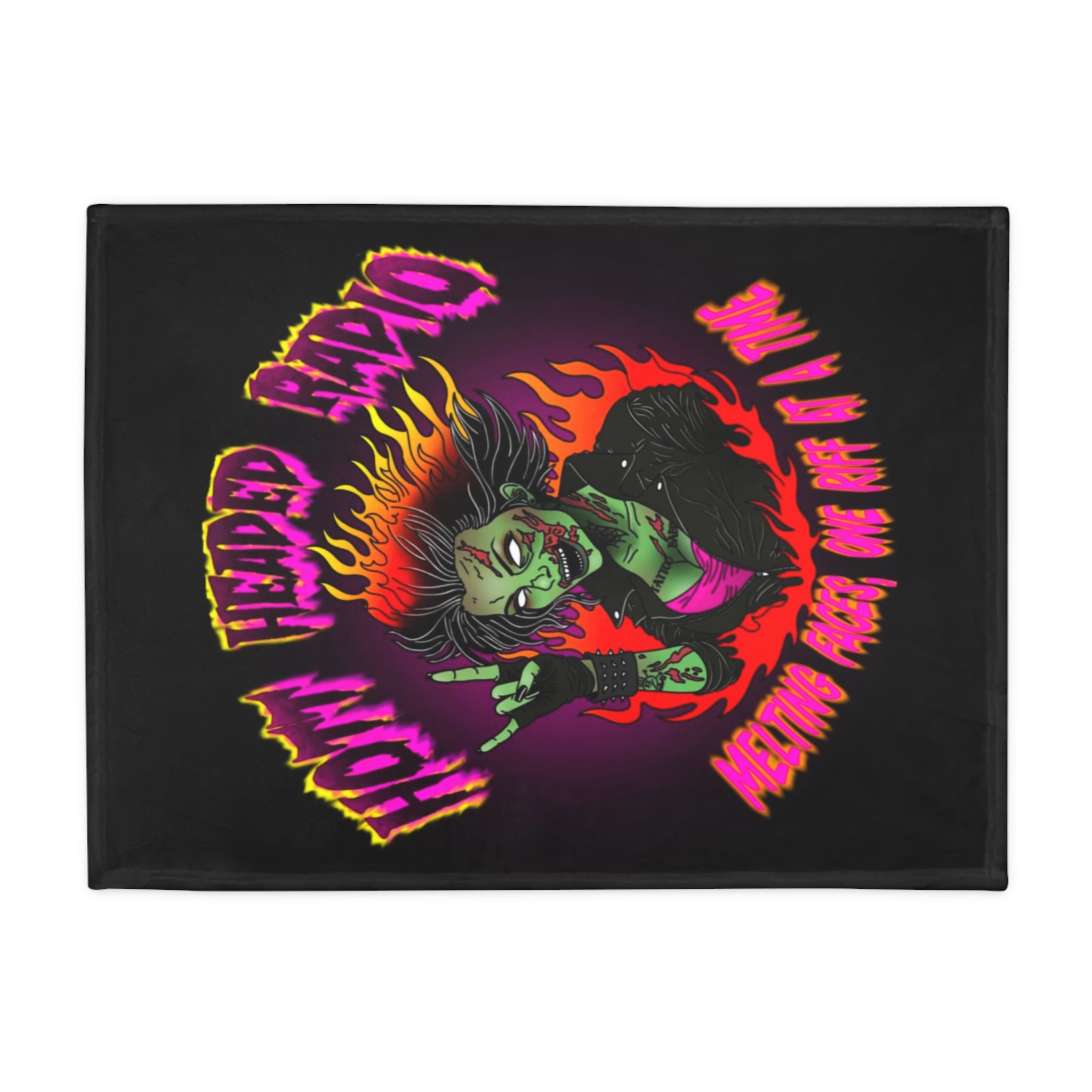 Hott Headed Radio (Station-HHR Logo Plush Fleece Blanket)