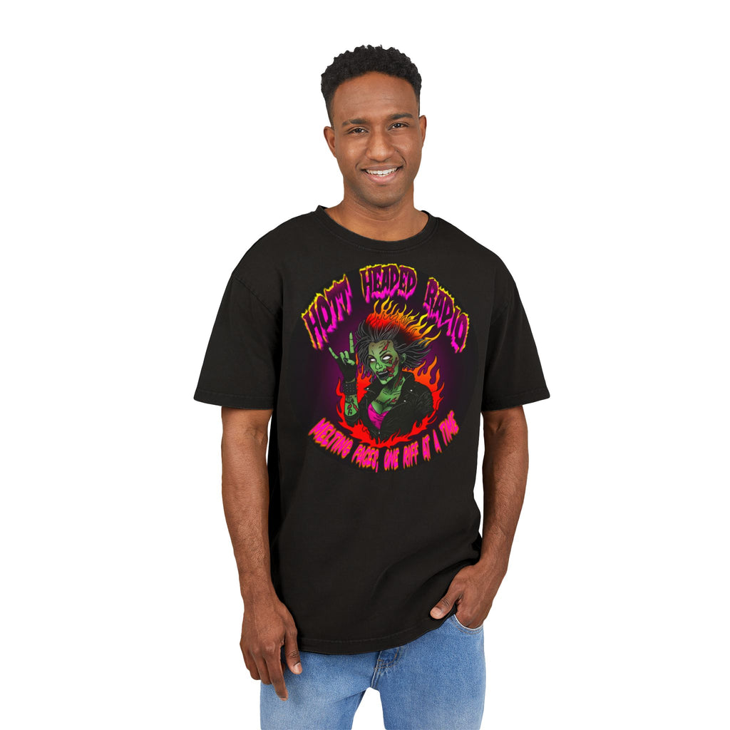 Hott Headed Radio - Men's Acid Washed Graphic Tee