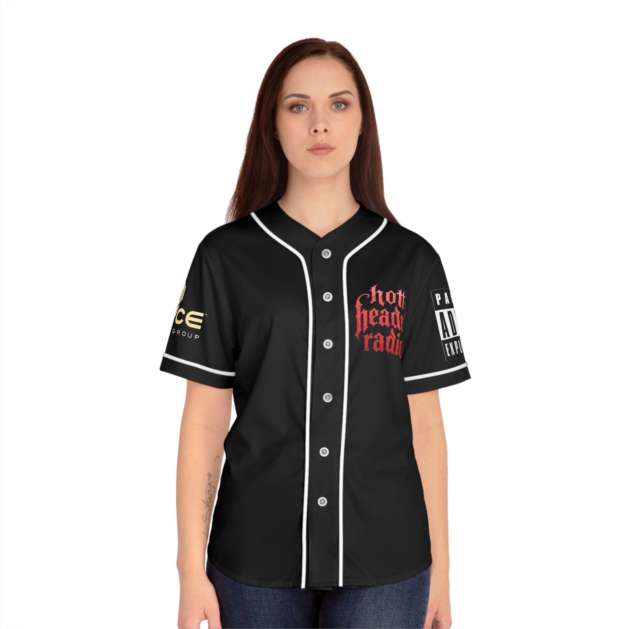 Hott Headed Radio/Royce Music Group (Station- Logo Women's Style Baseball Jersey)