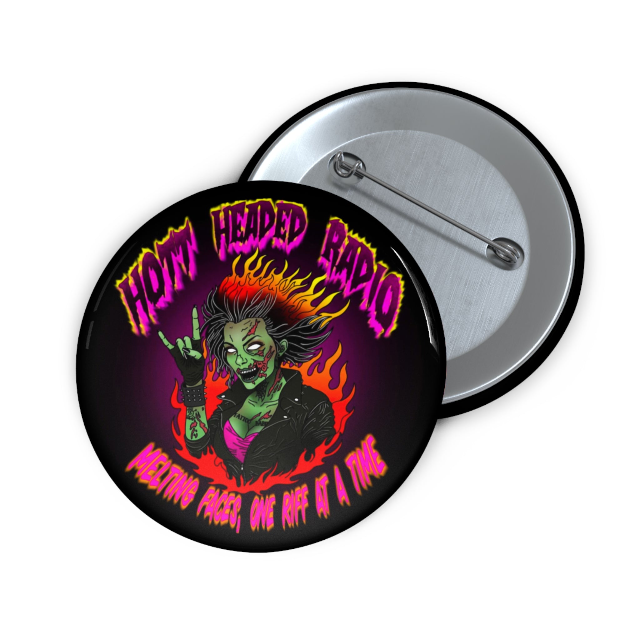 Hott Headed Radio (Station-HHR Logo Pin Button)