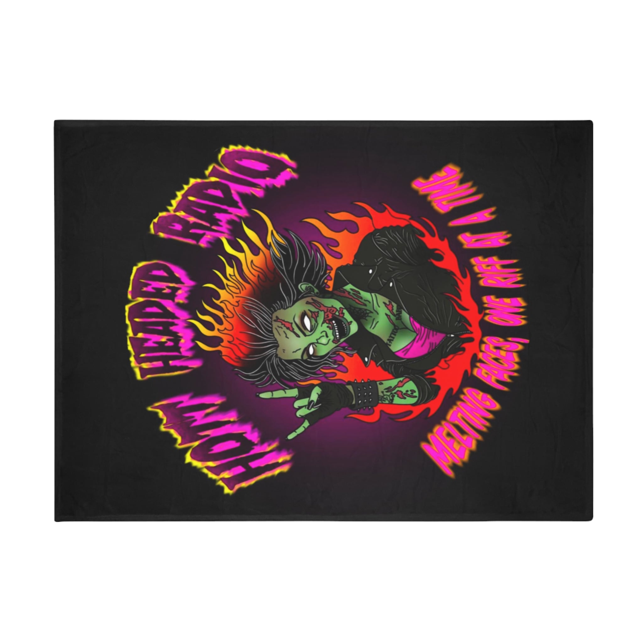 Hott Headed Radio (Station-HHR Logo Plush Fleece Blanket)