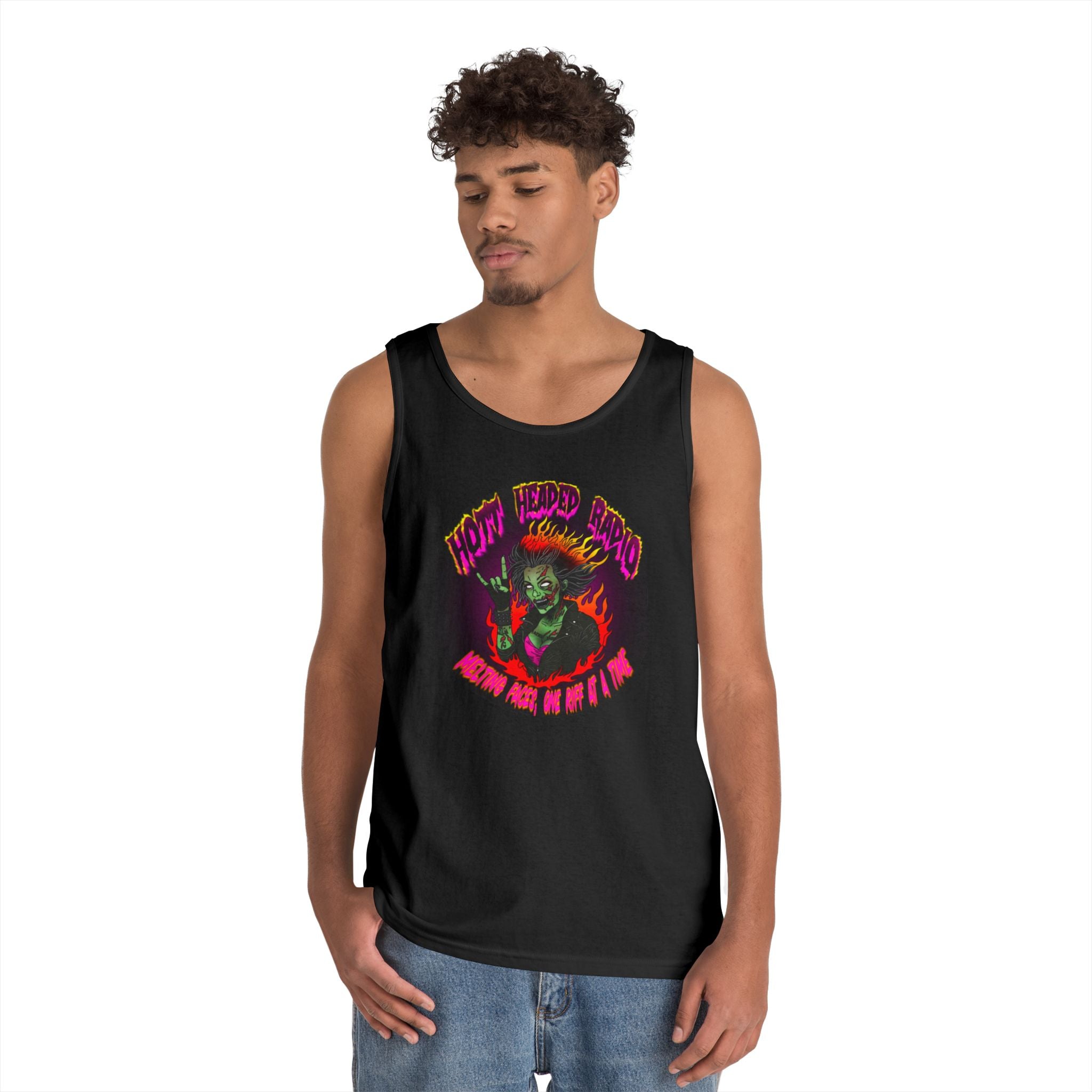 Hott Headed Radio Station Logo -(Zombie Girl/Heavy Tank)