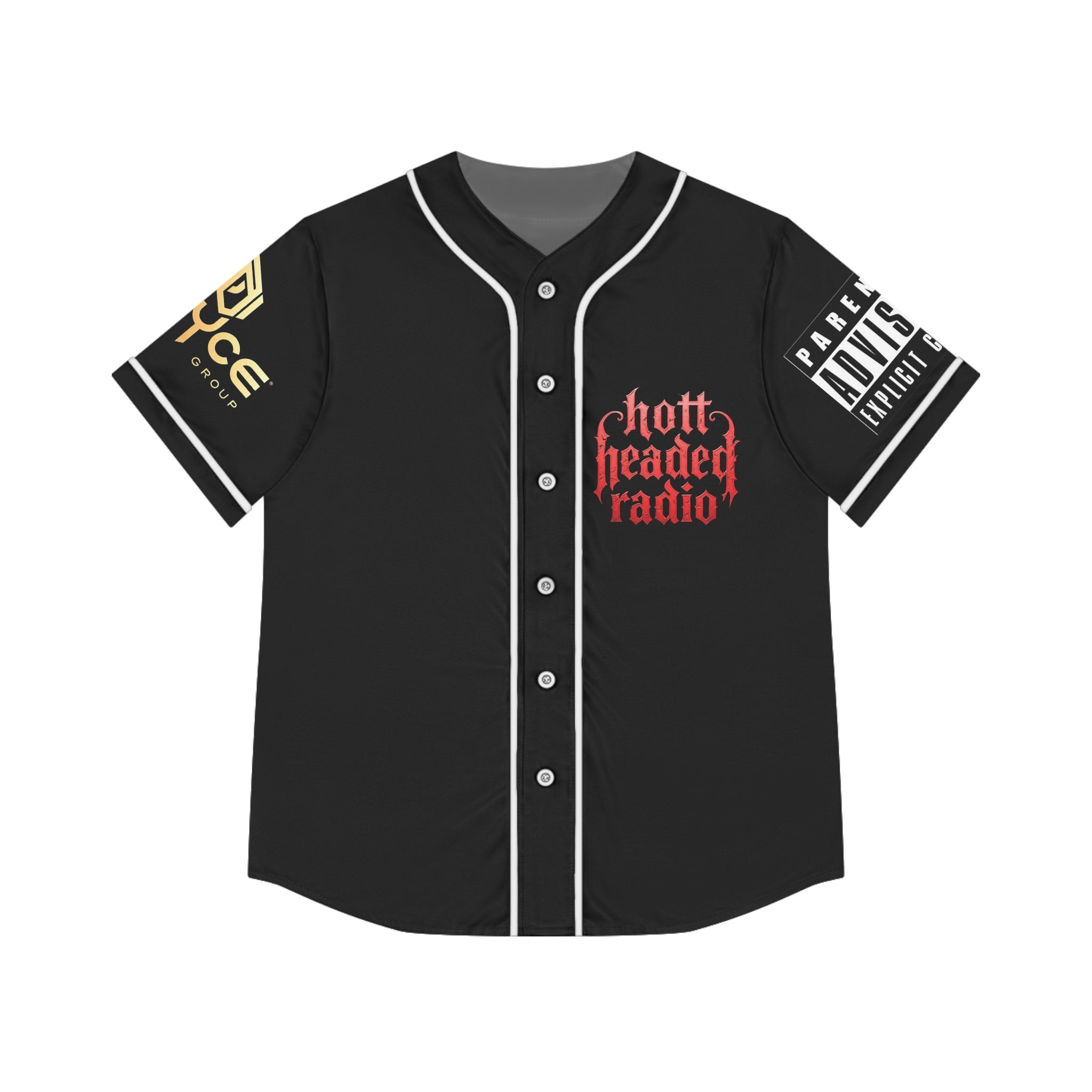 Hott Headed Radio/Royce Music Group (Station- Logo Women's Style Baseball Jersey)