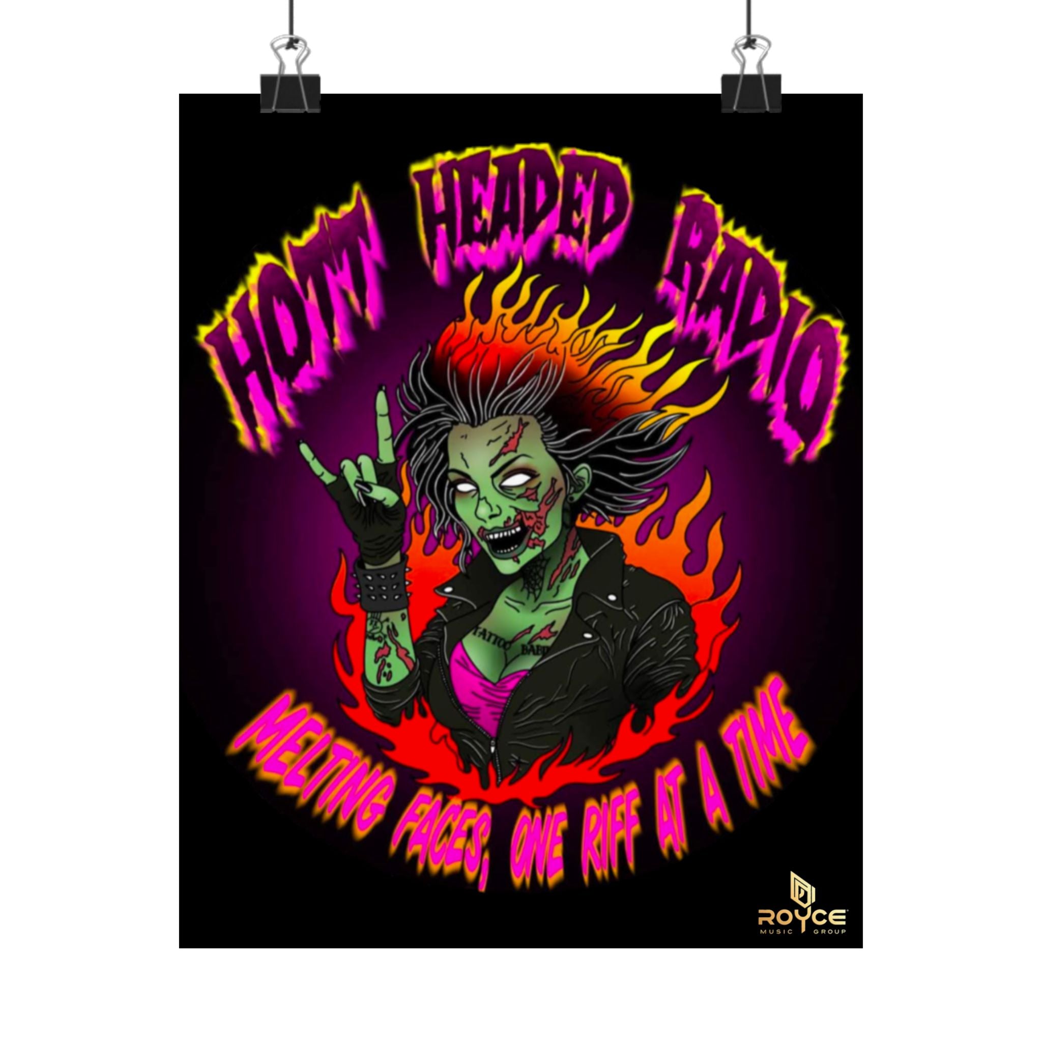 Hott Headed Radio/Royce Music Group (Station-HHR Logo Poster)