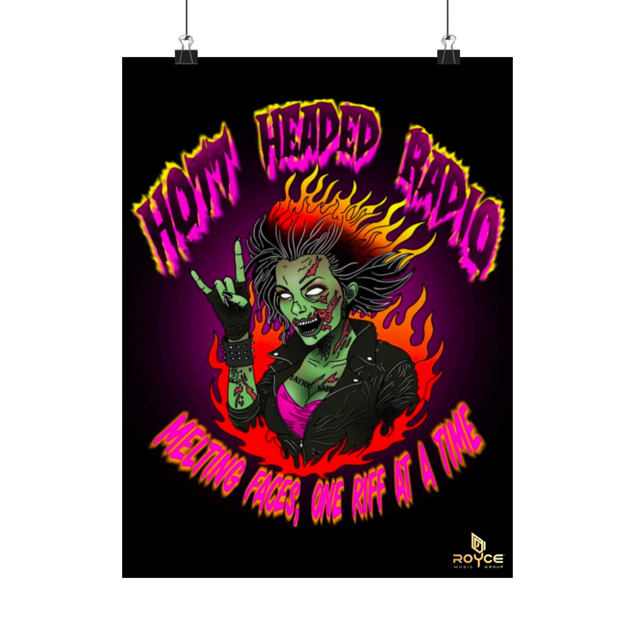 Hott Headed Radio/Royce Music Group (Station-HHR Logo Poster)